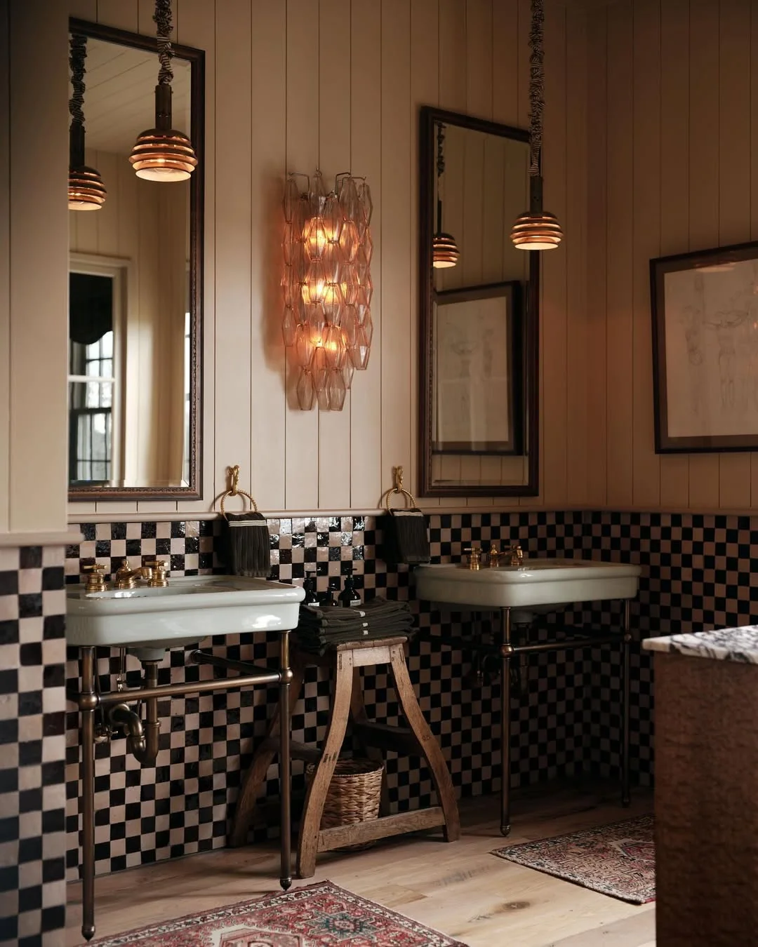 Vintage Industrial Chic Bathroom