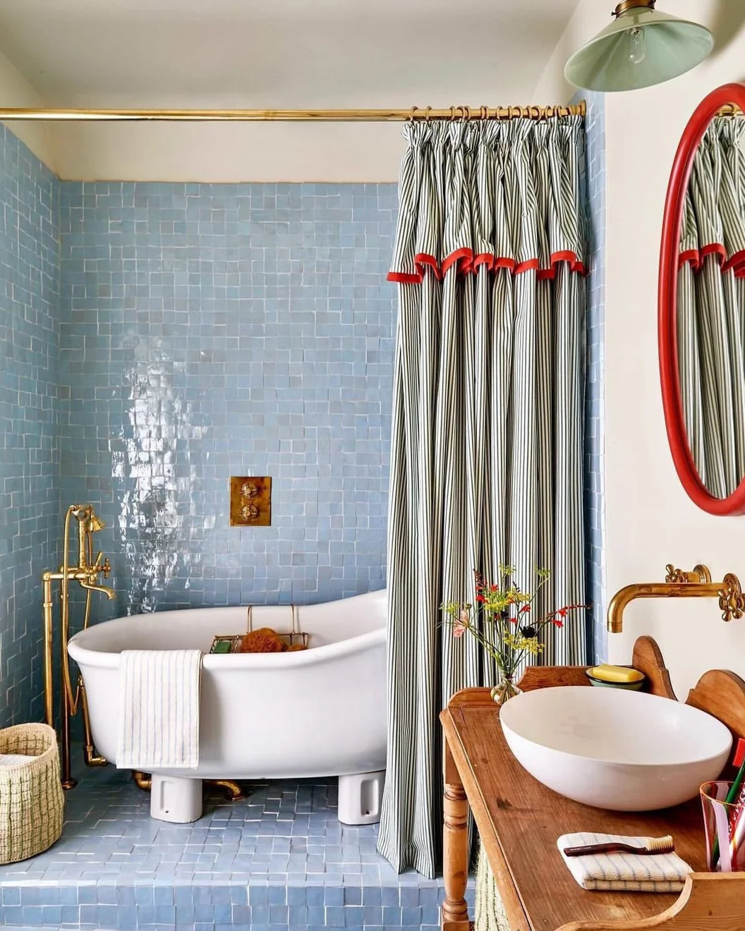 Chic Vintage-Modern Bathroom