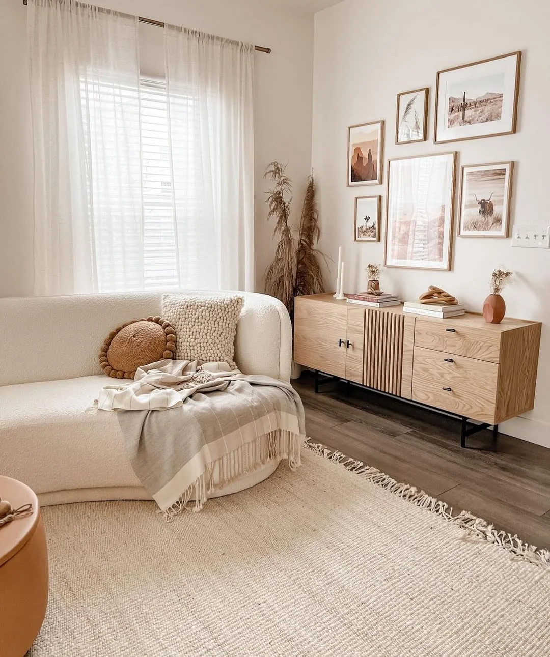 Neutral-Toned Living Room with Desert Vibes