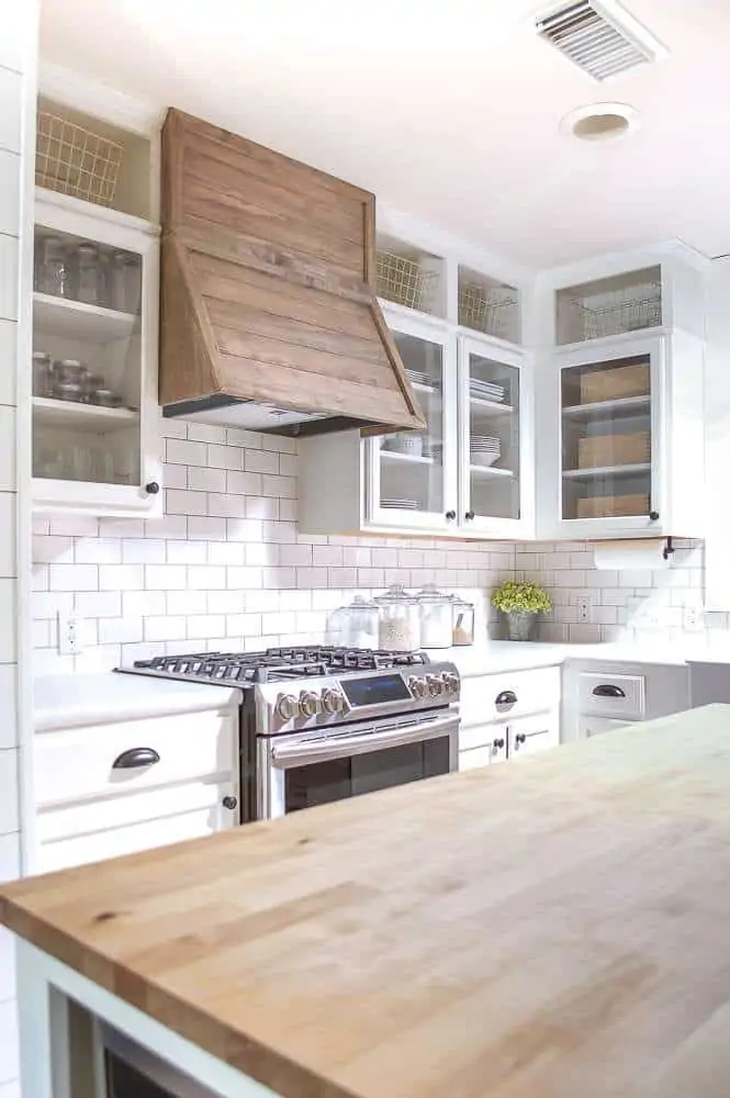 Warm Farmhouse Kitchen with Black Accents