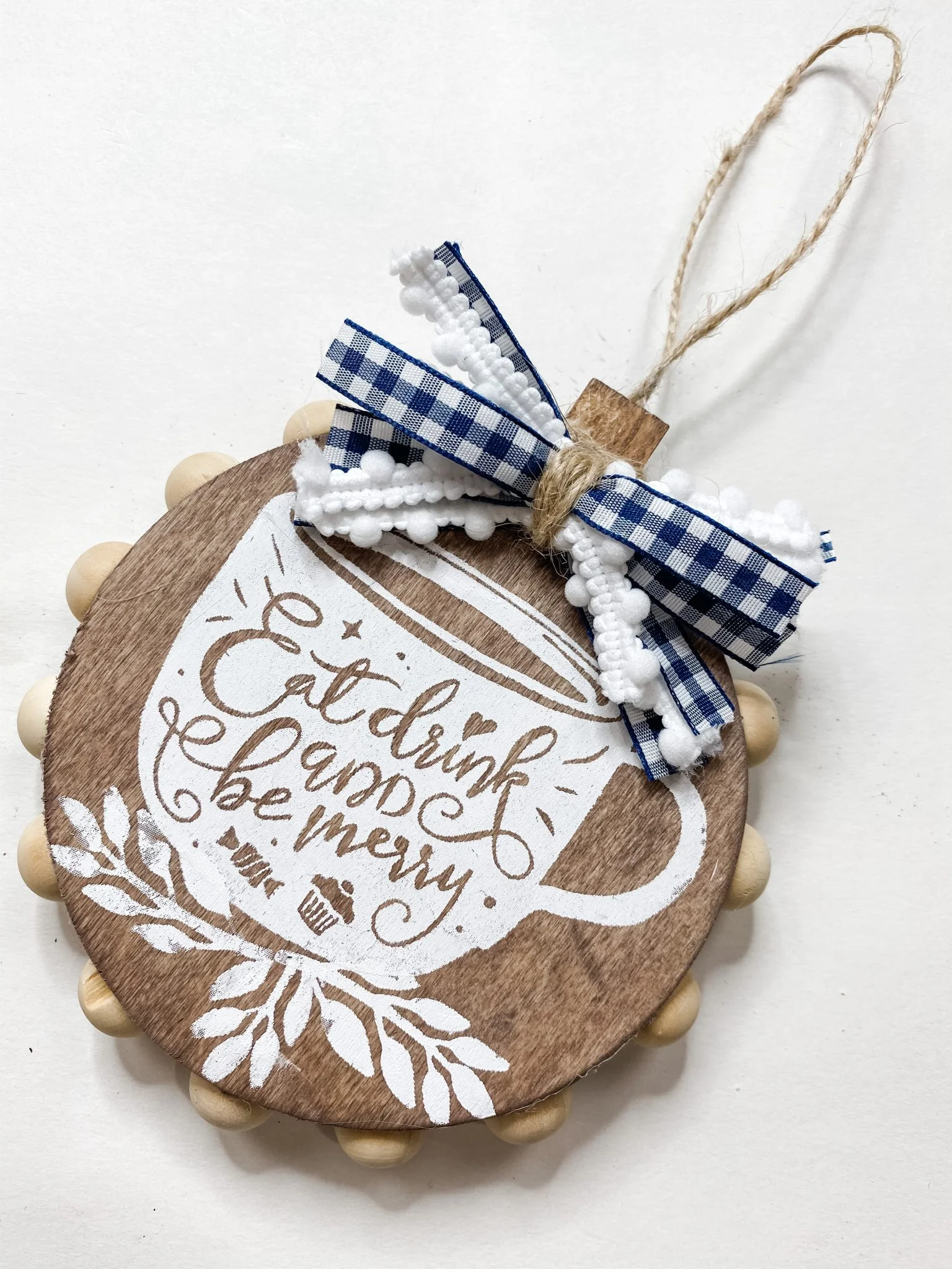 DIY Dollar Tree Christmas Stencil Ornament