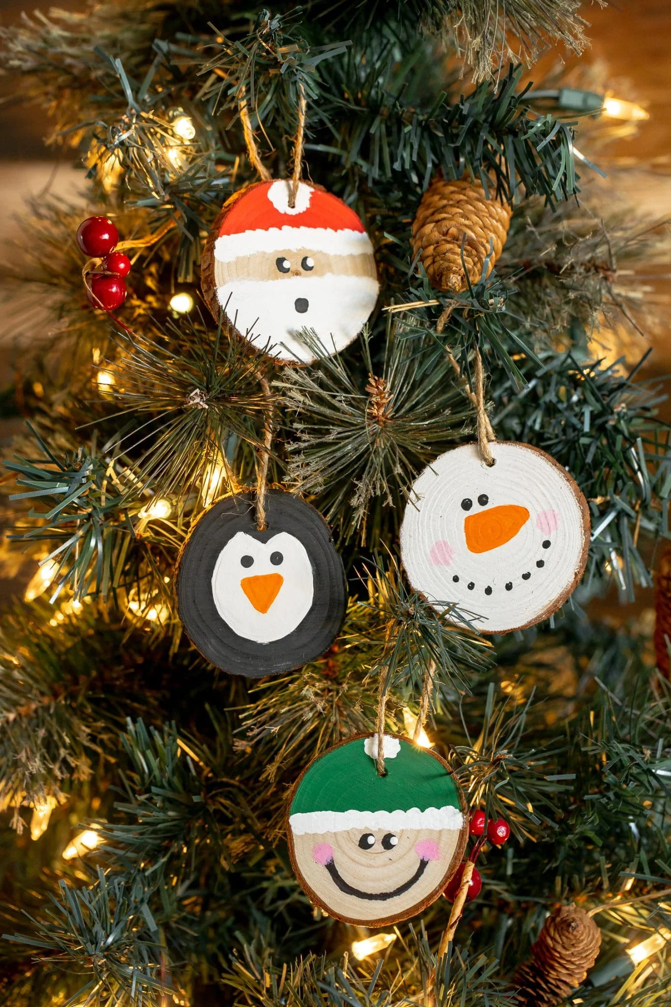 Wood Slice Ornaments